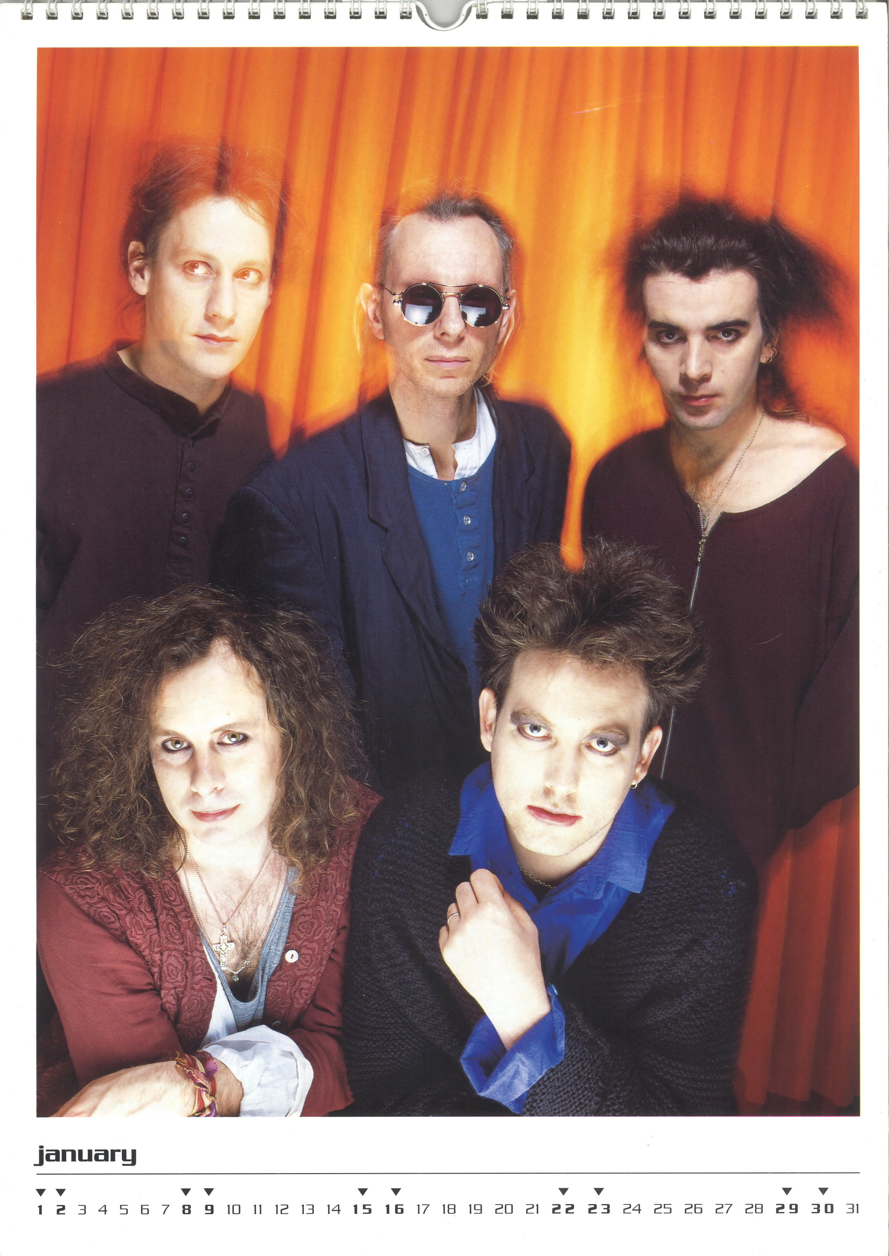 The Cure 2000 Calendar The Cure Flowers Of Love www thecure cz